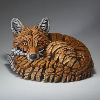 Edge Sculpture Curled Up Fox