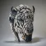 North American Buffalo / Bison Bust  - 'Spirit Buffalo' (White)