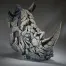 Rhinoceros Bust - White