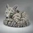 Edge Sculpture Curled Up Artic Fox