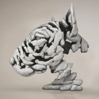 Bull Terrier Bust - White