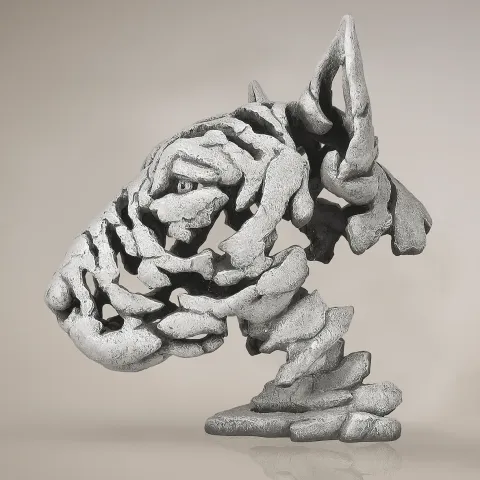 Bull Terrier Bust (White) - Retired