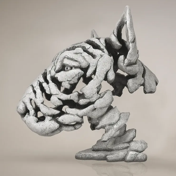 Bull Terrier Bust (White) - Retired