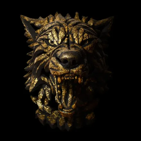 Wolf Bust (The Golden Wolf) Wolverhampton Wanderers Charity Edition