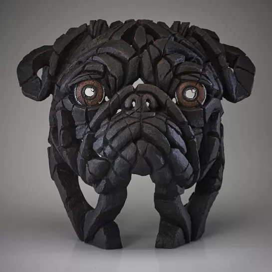 Pug Bust - Black