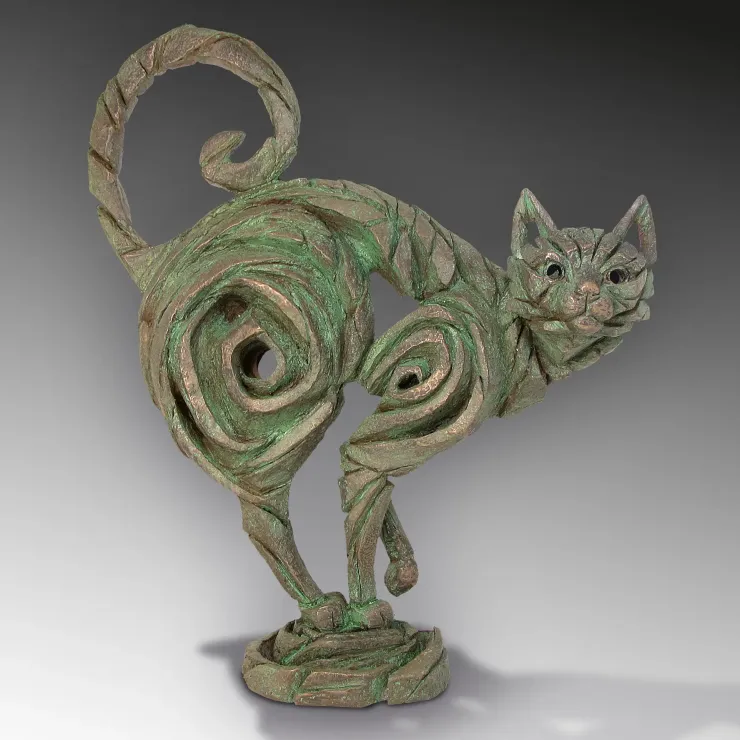 Cat - Standing (Cold cast Verdi gris bronze) - Retired