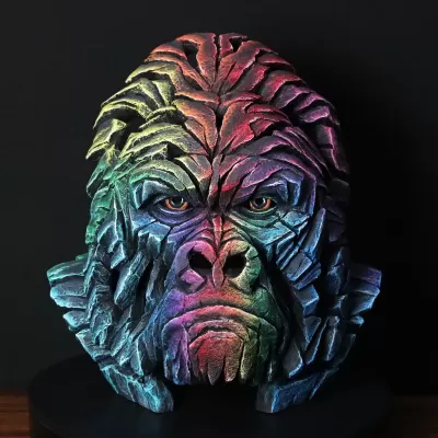 Edge Sculpture Gorilla Bust ‘Virunga’ – Limited Edition 75