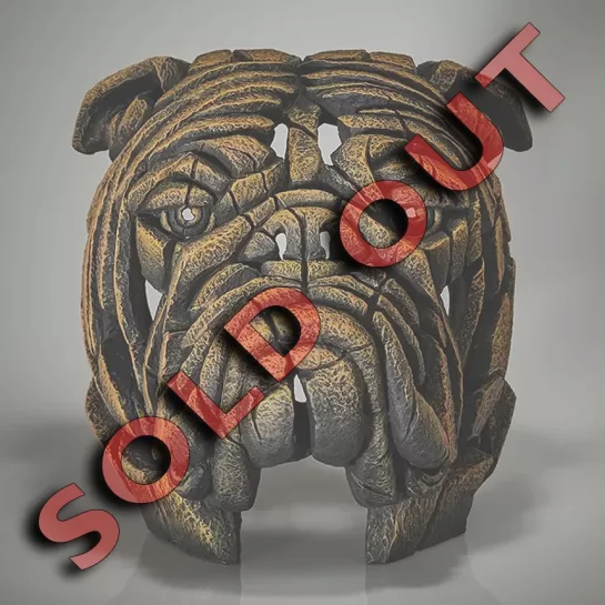 Edge Sculpture Bulldog Bust - English Mustard - Limited Edition 50
