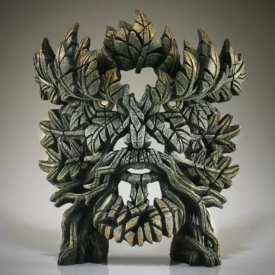 Edge Sculpture Green Man Bust