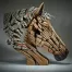 Edge Sculpture Horse Bust - Palomino