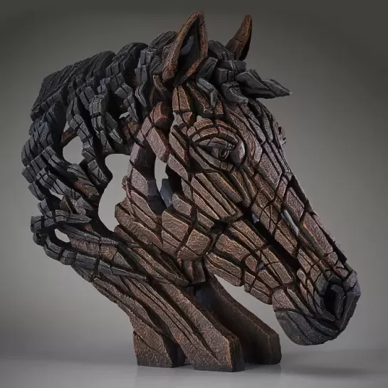 Edge Sculpture Horse Bust - Bay