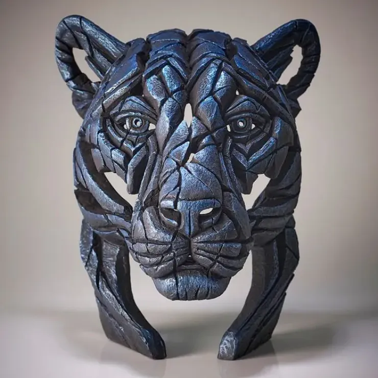Panther Bust 'Night Shadow' (Metallic Blue) Limited Edition 100 - Sold Out