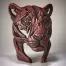 Panther Bust 'Jungle Flame' - Bronze - Limited Edition 100