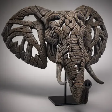 Edge Sculpture African Elephant Bust