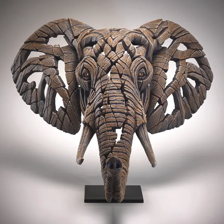 African Elephant Bust