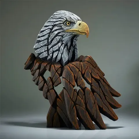 Edge Sculpture Bald Eagle Bust
