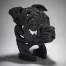 Edge Sculpture Staffordshire Bull Terrier Bust (Black)