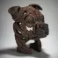 Edge Sculpture Staffordshire Bull Terrier Bust (Brindle)