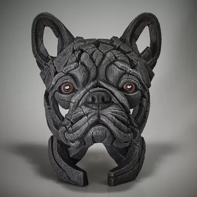 Edge Sculpture French Bulldog Bust (Blue)