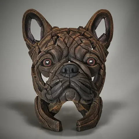 Edge Sculpture French Bulldog Bust (Brindle)