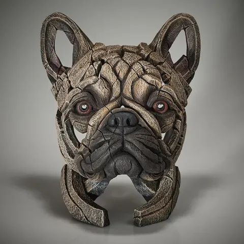 Edge Sculpture French Bulldog Bust (Fawn)