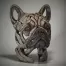 Edge Sculpture French Bulldog Bust (Fawn)