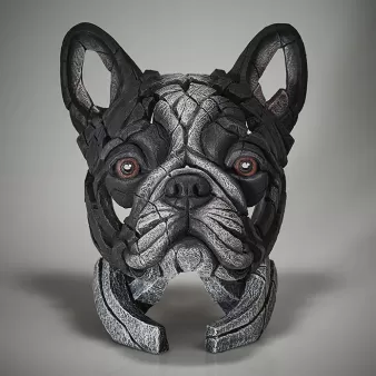 Edge Sculpture French Bulldog Bust (Pied)