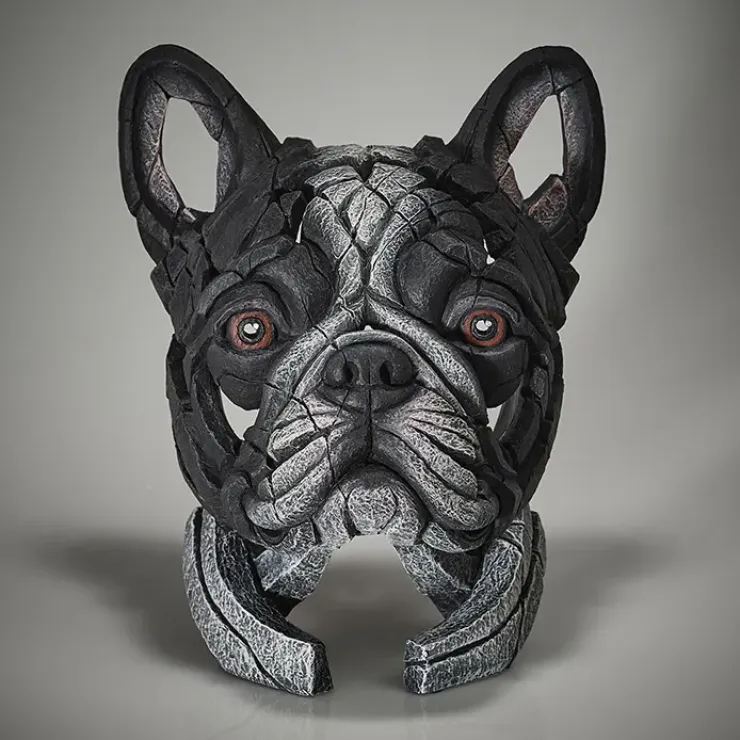 French Bulldog Bust (Pied)