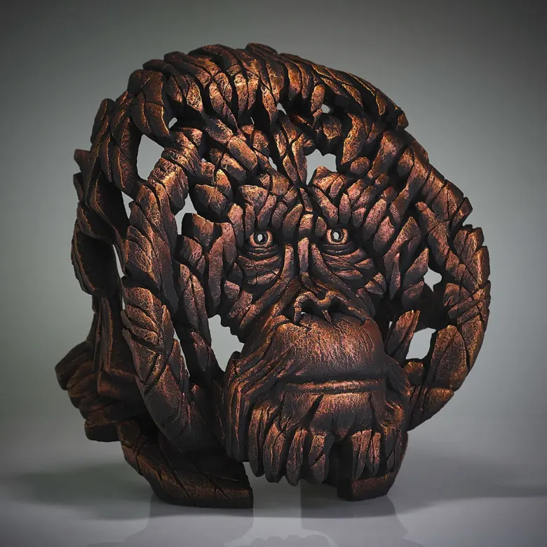 Edge Sculpture Orangutan Bust 'Borneo Sunset' Limited Edition 200