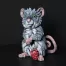 Edge Sculpture Grey Field Mouse