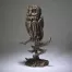 Edge Sculpture Owl - Golden