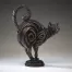 Edge Sculpture Standing Cat - Black