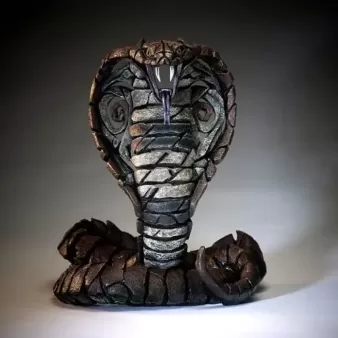 Edge Sculpture Cobra Snake - Copper Brown