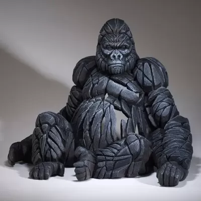 Edge Sculpture Sitting Gorilla