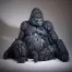 Edge Sculpture Sitting Gorilla
