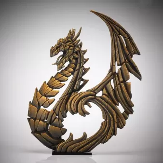 Edge Sculpture Heraldic Dragon - Gold