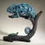 Edge Sculpture Chameleon (Blue) Figure