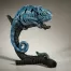 Edge Sculpture Chameleon (Blue) Figure