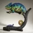 Edge Sculpture Chameleon (Rainbow Blue) Figure