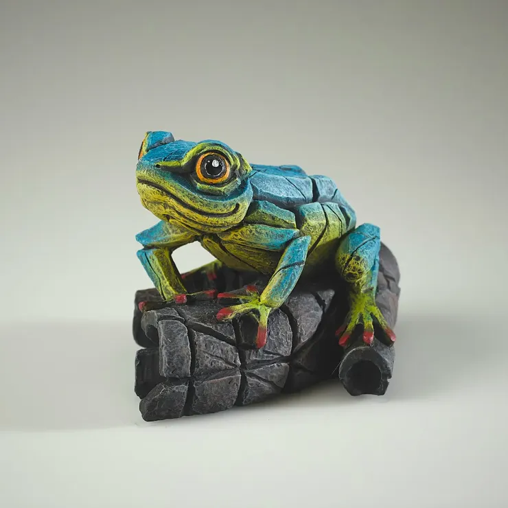 African Frog (Blue / Yellow) Figure