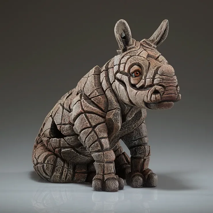 Rhinocerous Calf Figure