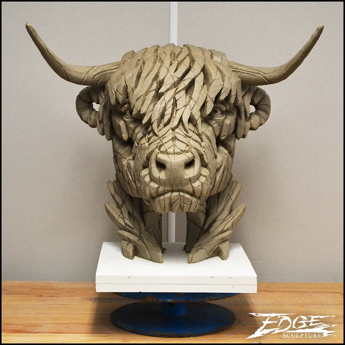 Highland cow clay