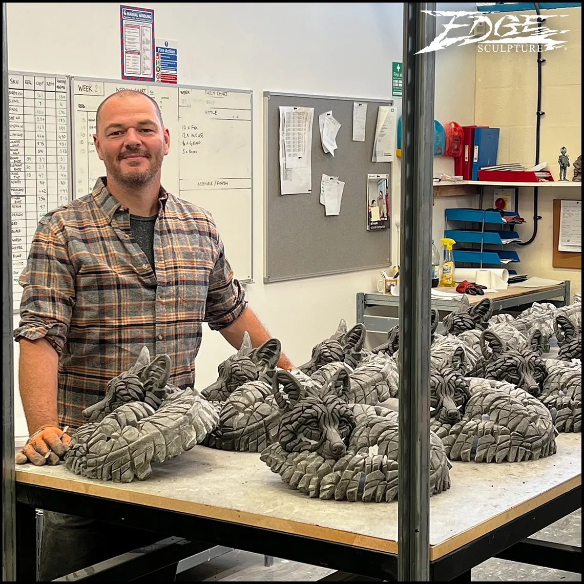 Simon at the production table